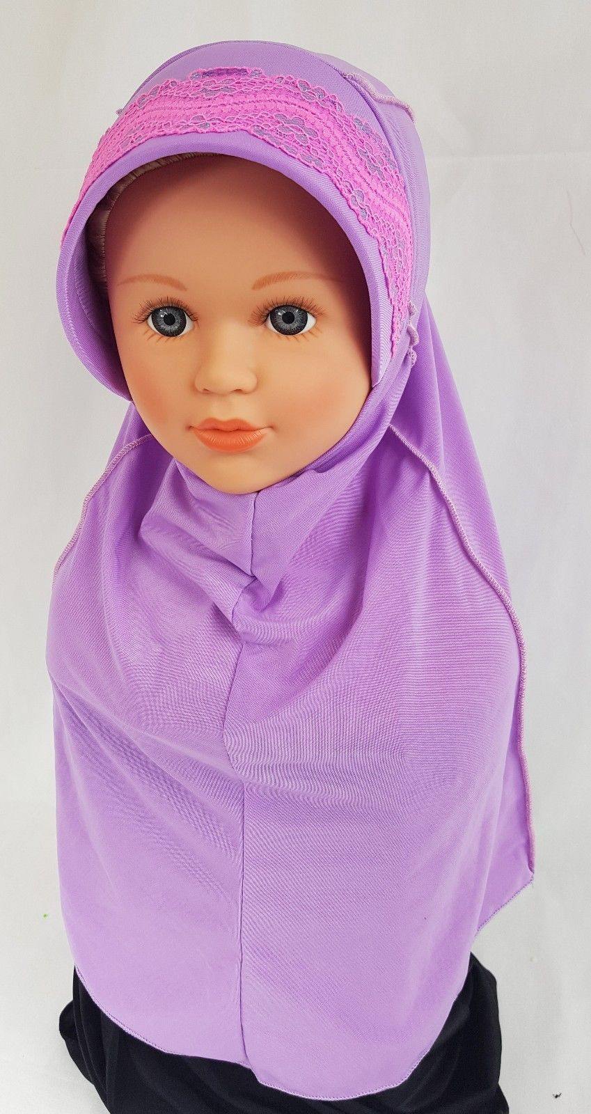 Viscose Baby Kids Children Hijab Islamic Scarf Shawls 3-6T