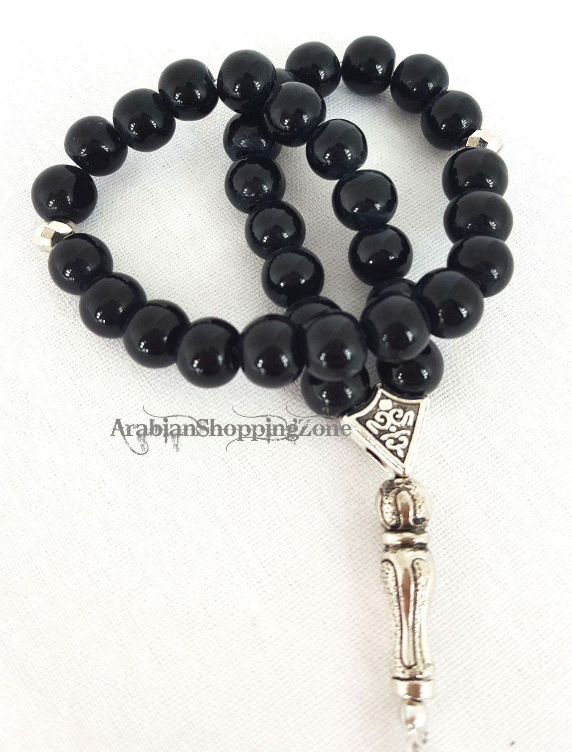 Islamic Salah 8mm Gemstone Prayer Beads 33 Misbaha Tasbih Sibha Masbaha