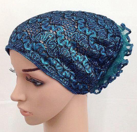 High Quality Double-Lace Flower UnderHijab Muslim Hijab Caps Islamic Underscarf