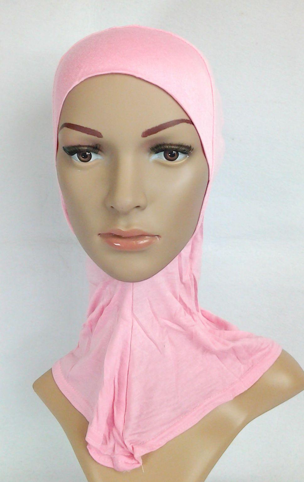 Women's Under Scarf Hat Cap Bone Bonnet Hijab Islamic Neck Cover Muslim