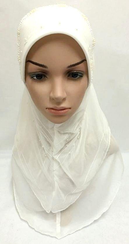 Slip-on LightWeight Double-Mesh-layered Muslim Hijab Islamic Scarf Shawls