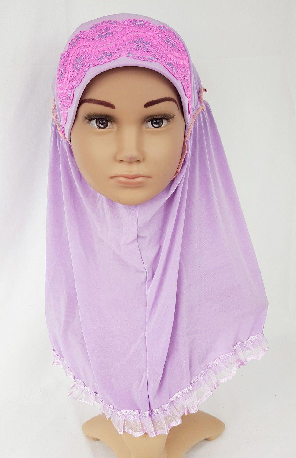 Viscose Baby Kids Children Hijab Islamic Scarf Shawls 1-6T