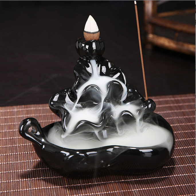 Ceramic Back-Flow Incense Burner Cone/Stick 5