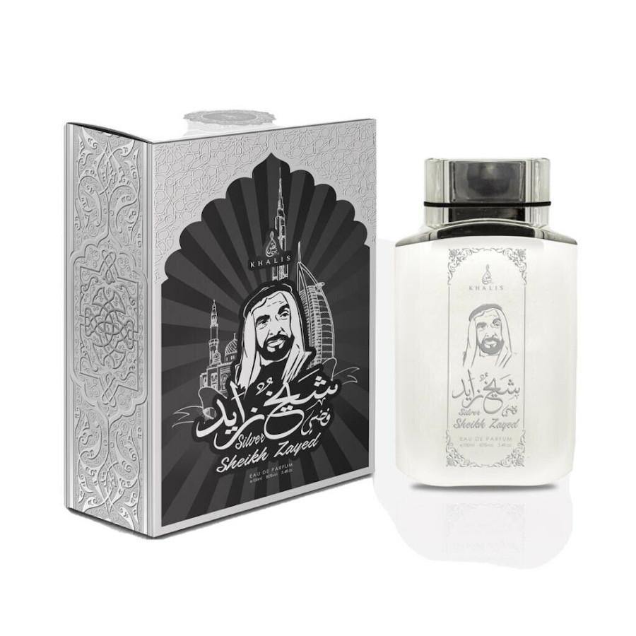 Sheikh Zayed Silver 100ml EDP Spray Perfume by Khalis