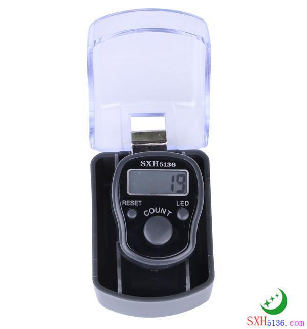 Muslim Digital Finger Tasbeeh Counter Masbaha with LED (BackLight)