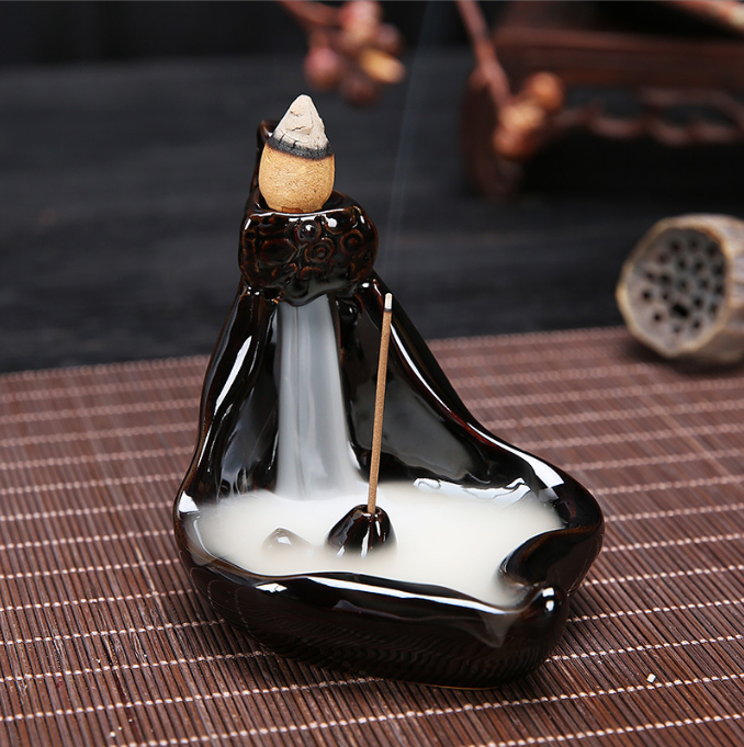 Ceramic Back-Flow Incense Burner Cone/Stick 4