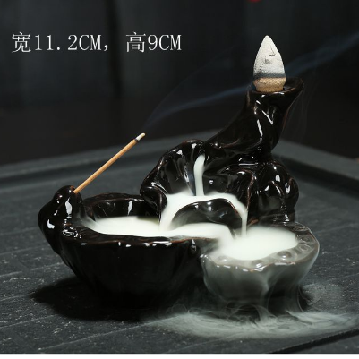 Ceramic Back-Flow Incense Burner Cone/Stick 4