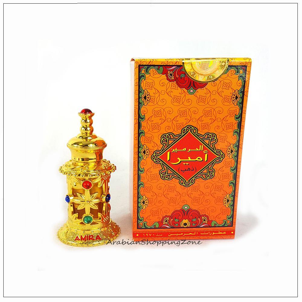 Amira Gold Attar oil 12ml by AL Haramain - Floral, Woody, Musk, Amber, Bergamot