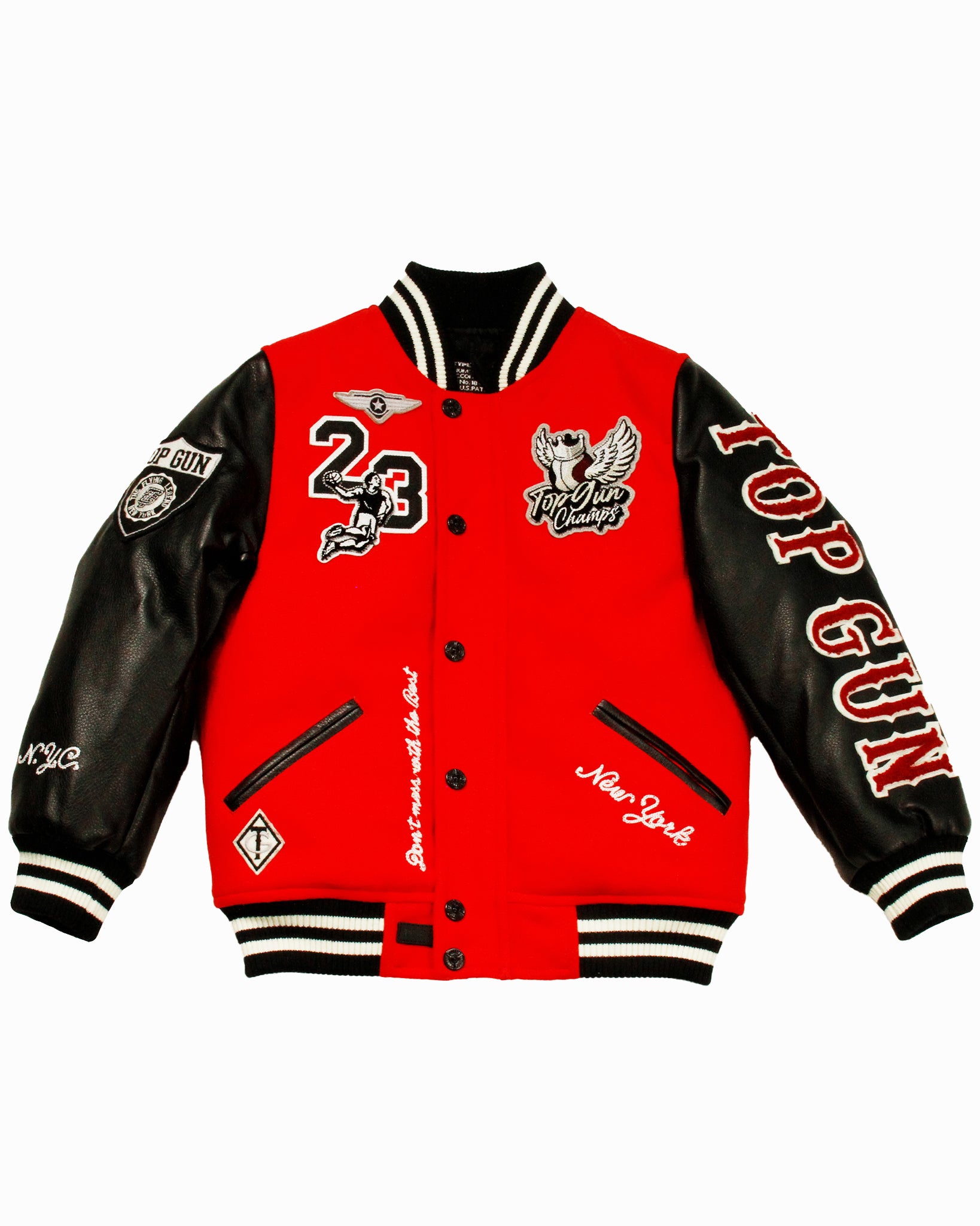 Thegenuineleather Mens Mini Blouson Varsity Jacket 