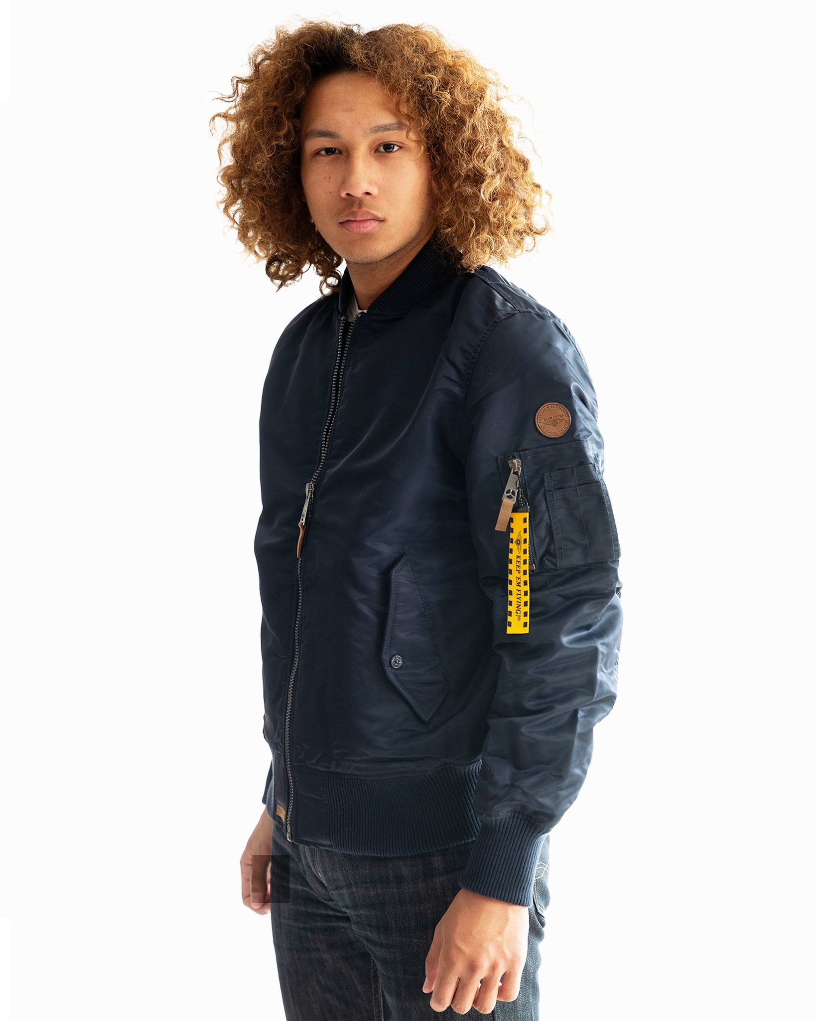 HOODIE WITH NYLON MA-1 Store JACKET GUN® Top – TOP EDITI BOMBER Gun (LIMITED REMOVABLE