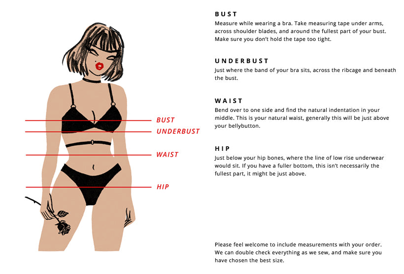 How To Measure Bra Size And Panty Size