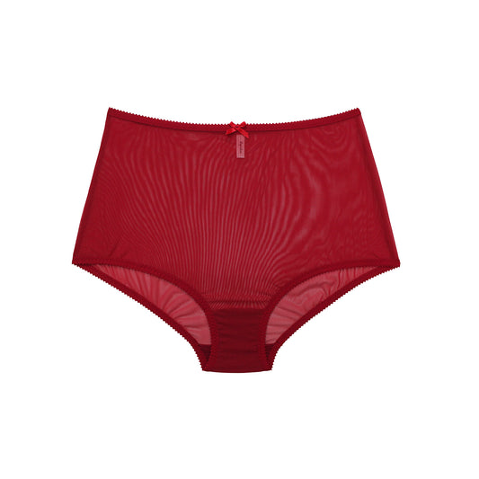 Red High Waisted Briefs  Made in Australia by Hopeless Lingerie