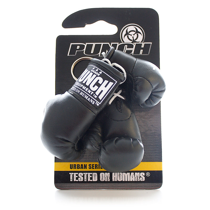 Title Boxing Authentic Detailed Mini Lace Up Glove Key Ring - Black
