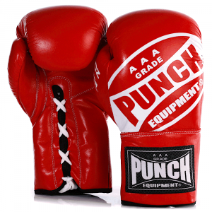 Red Lace Up Boxing Gloves 1 2021 255