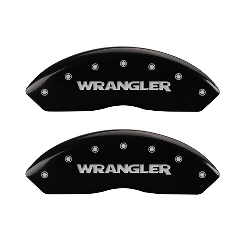 MGP Front set 2 Caliper Covers Engraved Front JEEP Black finish