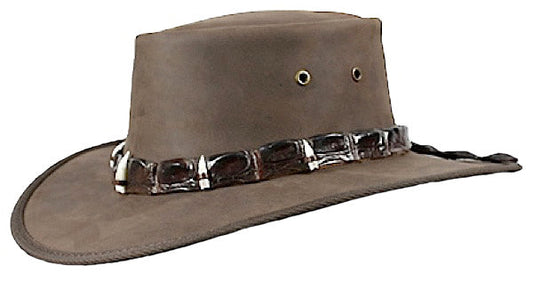 Barmah BRONCO Hat 1060 Brown Leather Australian Bush Hat BRONCO TG