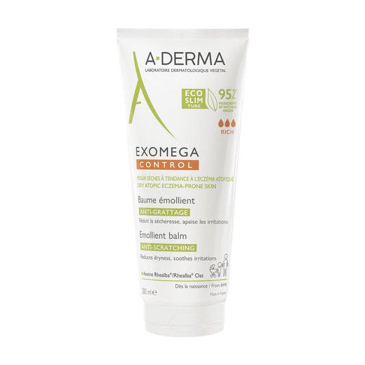 A-derma Exomega Control Anti Scratching Emollient Balm 400ml Exomega C –  French Beauty Hub