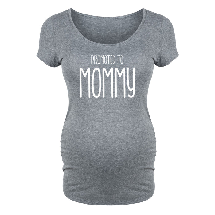 Instant Message™ - Promoted To Mommy - Maternity Short Sleeve T-Shirt