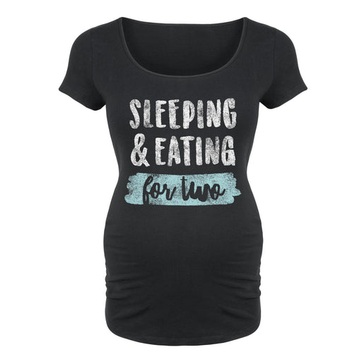 Instant Message™ - Wake Eat Drink Sleep Pee - Maternity Short Sleeve T-Shirt