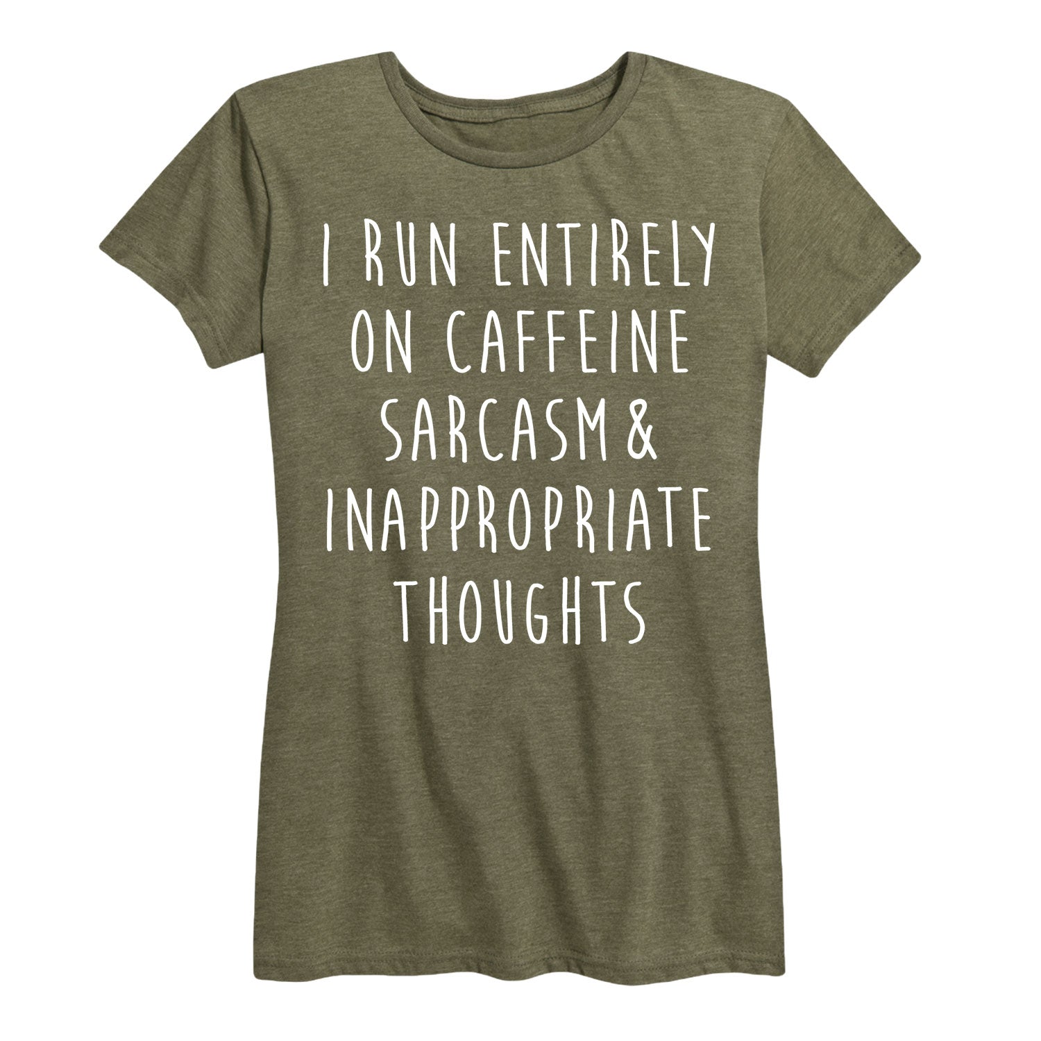 Instant Message™ - I Run On Caffeine Sarcasm - Women's Short Sleeve T-Shirt