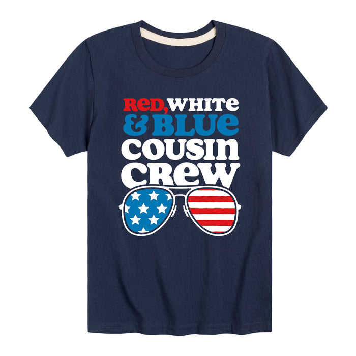 Red White Blue Cousin Crew - Toddler And Youth Short Sleeve T-Shirt