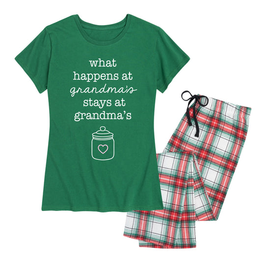 Nap Chat™ - My Favorite People Call Me - Christmas Pajama Sets For Grandma  — Instant Message™