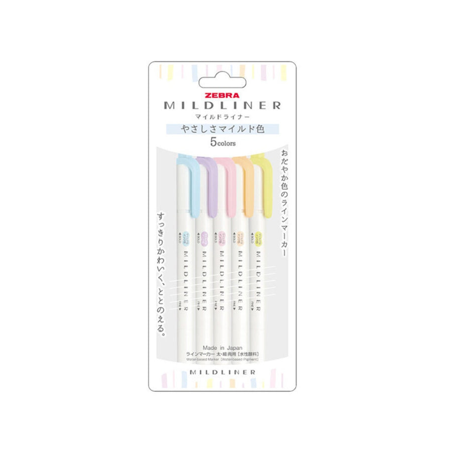 Zebra Mildliner Brush Pens - Colours sold Individually - Paper Dream