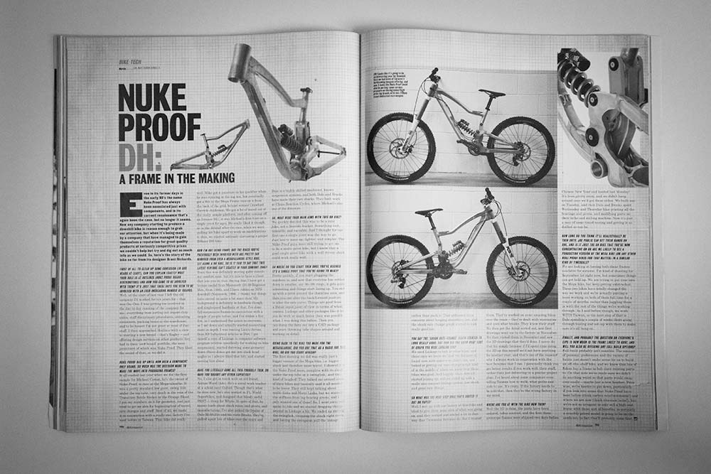Dirt Magazine Numéro 98 - Brant Richards et le cuir chevelu Nukeproof