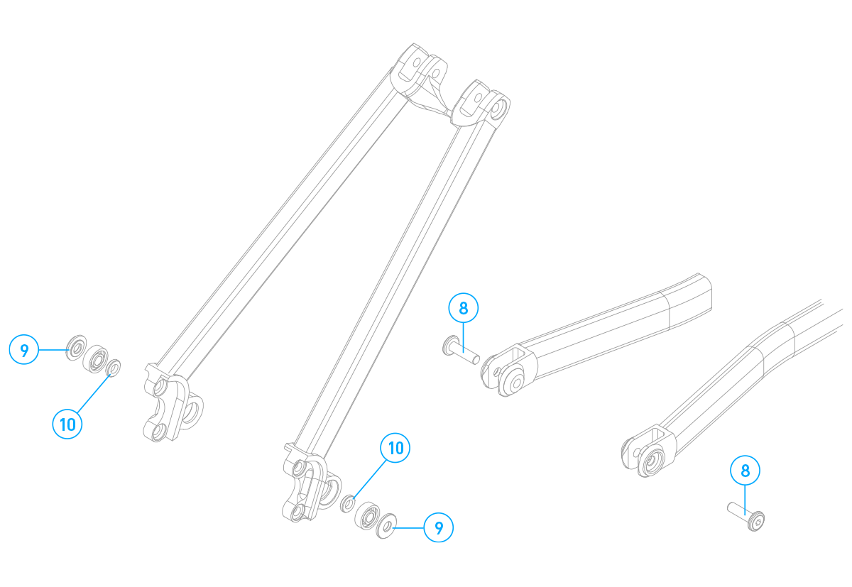 Airdrop Edit v2 Chainstay Pivot Assembly