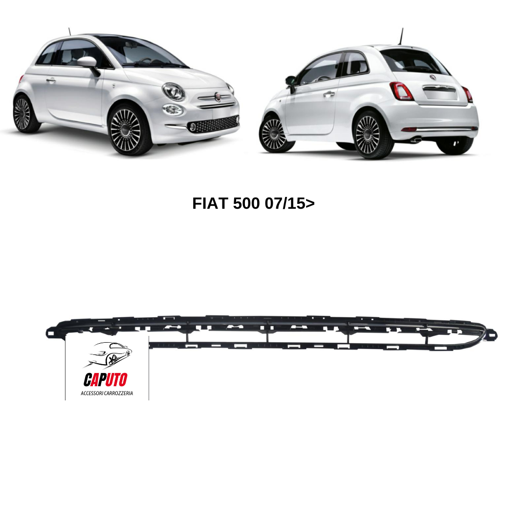 GRIGLIA ANTERIORE CENTRALE FIAT 500 07/15> – Accessori Carrozzeria Caputo