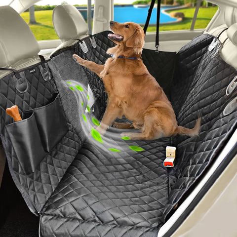 Pet Back Seat Cover - Waterproof Dog Hammock Car Protector - Unique Paw  Design