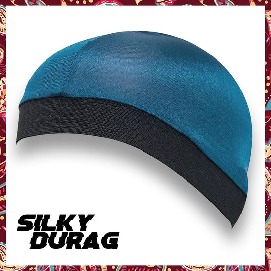 Deep Wave Blue Silky Durag