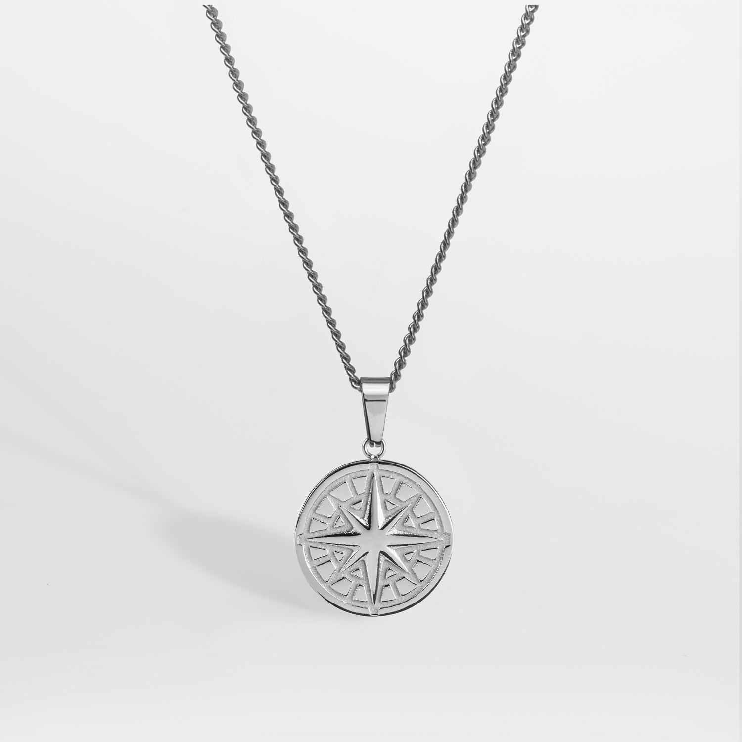 Sterling Silver Adventure Compass Necklace | Monica Rich Kosann