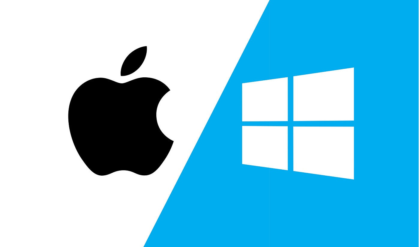 Apple Logo versus Windows Logo