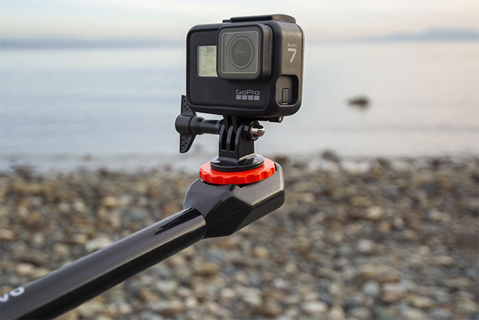 GoPro on selfie stick