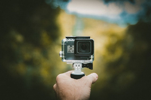 GoPro being held