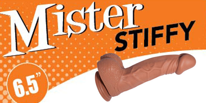 Sturdy realistic dildo with balls and suction cup