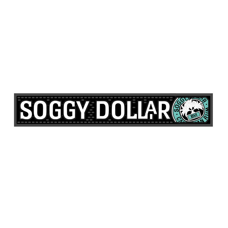 Triple Palm Bar Rail Mat Soggy Dollar