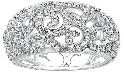 The 14k White Gold Anniversary Diamond Ring