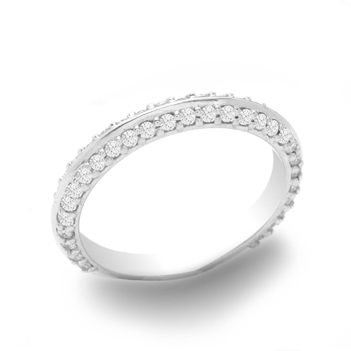 sweet and sparkling 14K white gold
