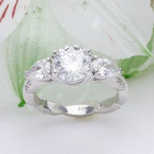 Pear-Shaped Diamonds Stunning Engagement Ring