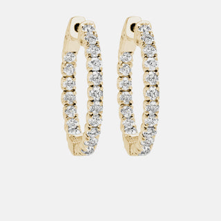 Diamond Hoop Earrings