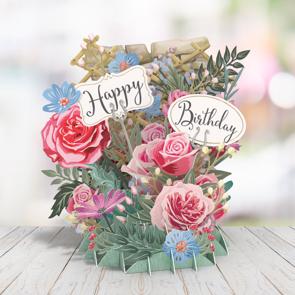Birthday Flowers - 3D Pop Up Greeting Card | Me&McQ