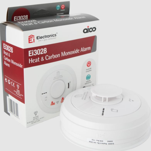 Aico Ei144E Easi-fit Heat Alarm 230V + 9V Alkaline Battery Back-up