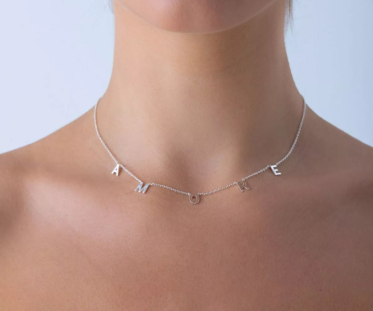 Amore Choker Silver – Choker – Silber bei GLAMBOU