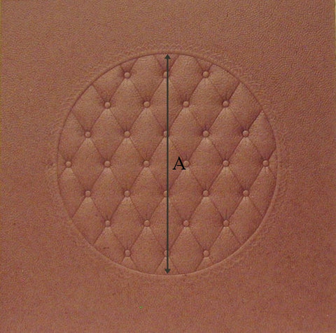 tufted round fiber seat measurements