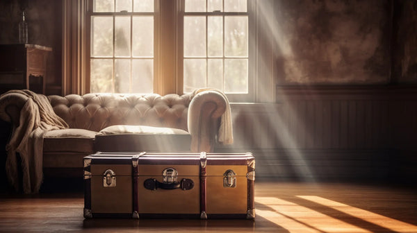 restored steamer trunk