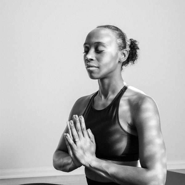 woman doing yoga pose