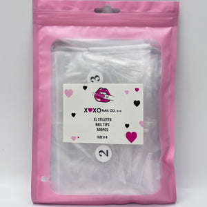 XL Stiletto Nail Tips (Bag) - Naty Supply