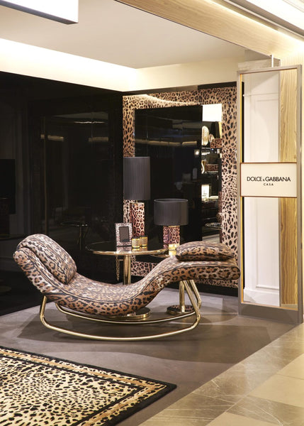 Dolce&Gabbana Casa-Magnolia chaise lounge leopardo